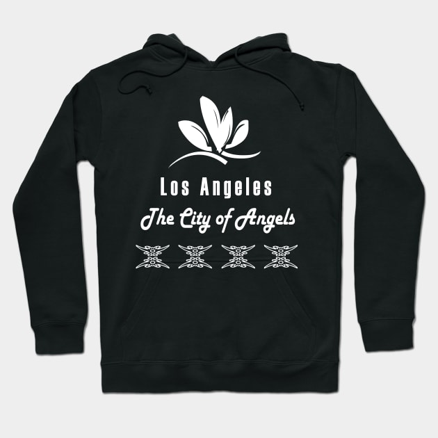 Los Angeles The City Of Angels Hoodie by elzammar